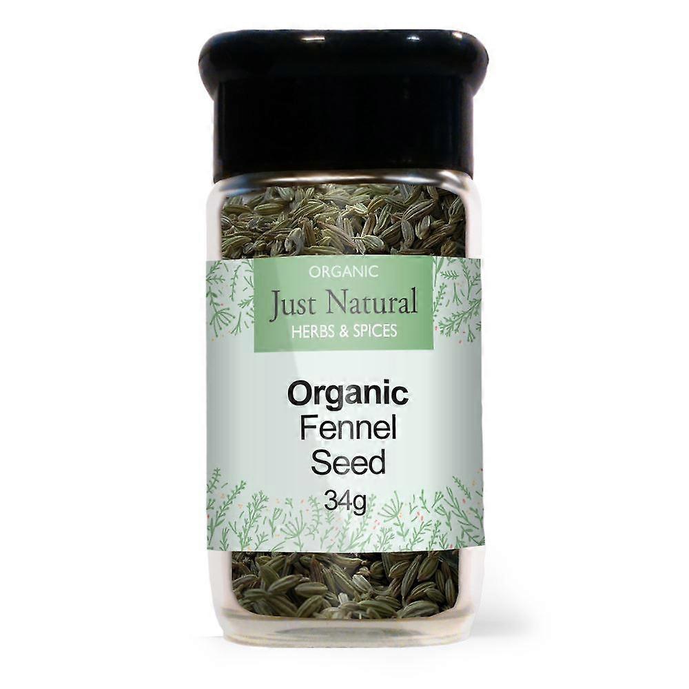 Just Natural Herbs Organic Fennel Seed (Glass Jar) 45g
