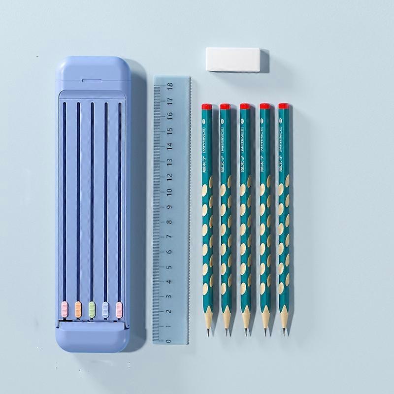 4 in 1 Pencil Eraser Ruler Stationery Box