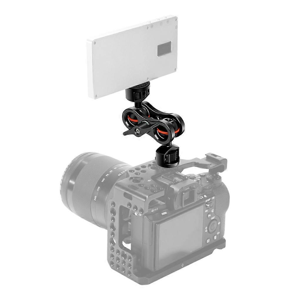 Flexible Magic Arm with Dual Ballhead - 360° Camera Mount Bracket for LED & Monitors