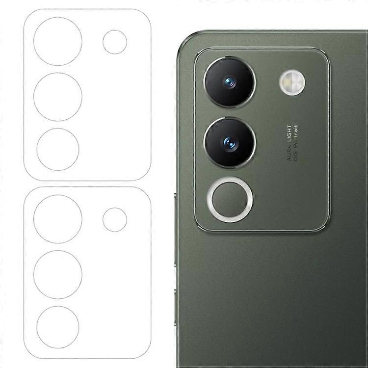ENKAY HAT PRINCE 2個互換 vivo Y200 (インド) 5G / V29e (グローバル) 5G カメラ レンズ プロテクター 9H 硬度 リア レンズ フィルム