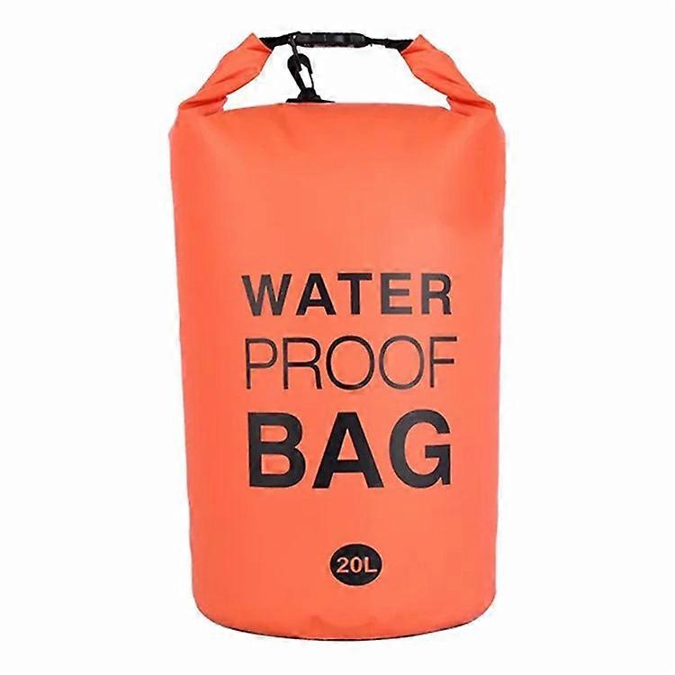 20L sangle d’épaule unique extérieur étanche sac étanche PVC sac de rangement portable pour camping plage natation navigation de plaisance kayak
