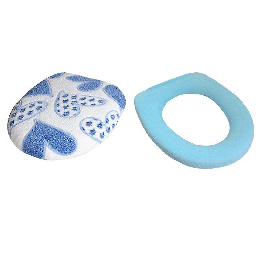 Here's a polished product description based on the title you provided:
**2pcs Super Thick Coral Fleece Toilet Seat Cover Set – Comfortable & Warm