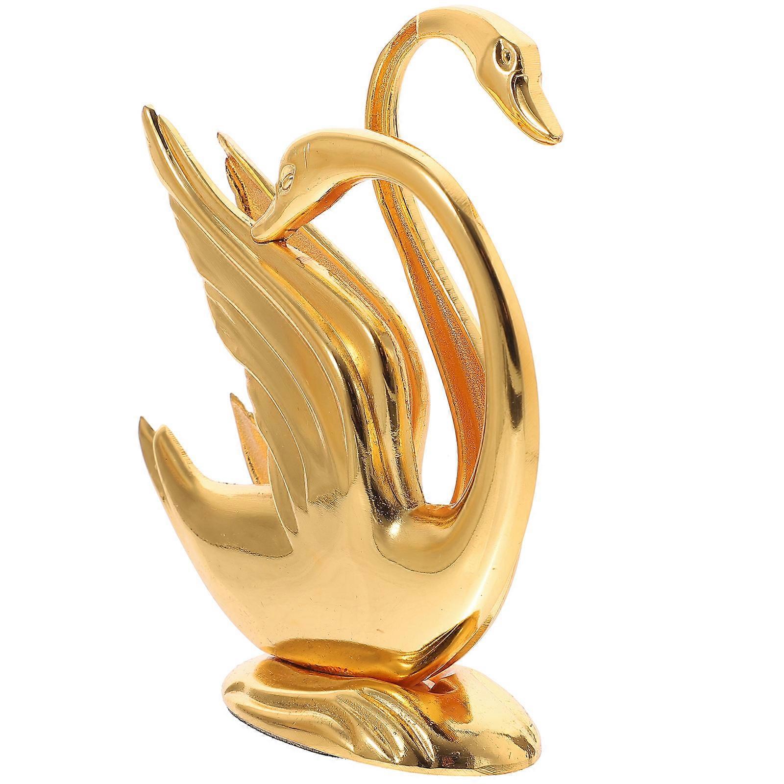 Zinc Alloy Swan Napkin Holder   Decorative Paper Serviette Stand for Table, Bathroom, or Party   Modern Chic Tissue Organizer with Smooth Edges for