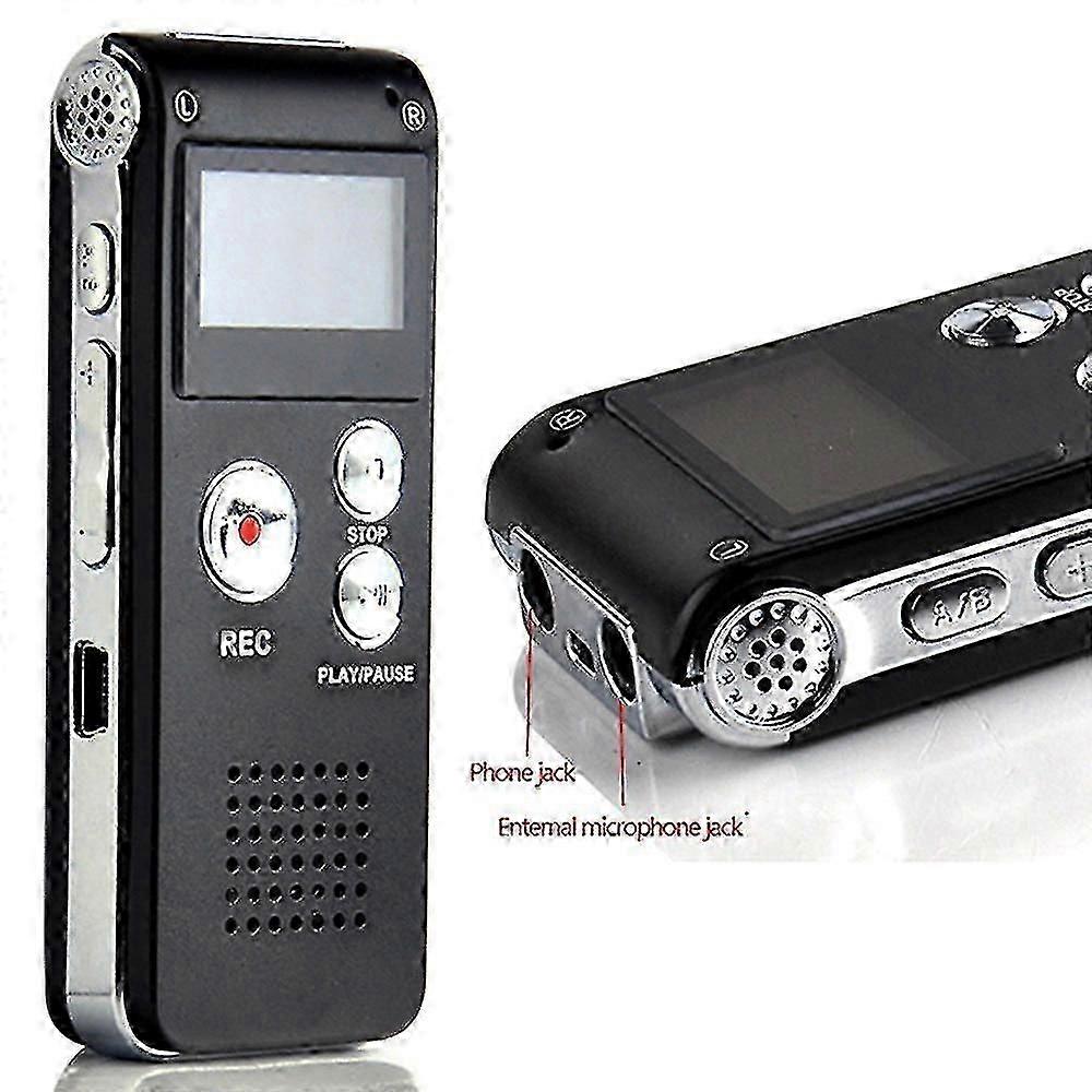 Digital Voice Recorder 16gb Voice Recorder With Playback For Lectures - Usb Rechargeable Dictaphon Upgraded Small Tape Recorder1