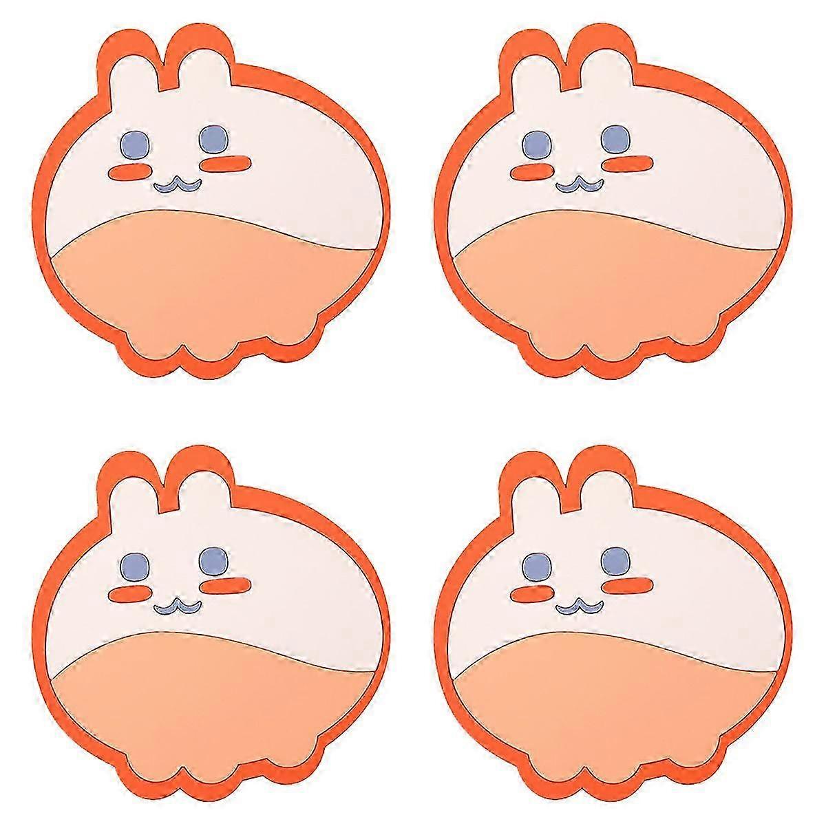 4pcs漫画耐熱防水テーブルマットコースタープレースマットStyle6152