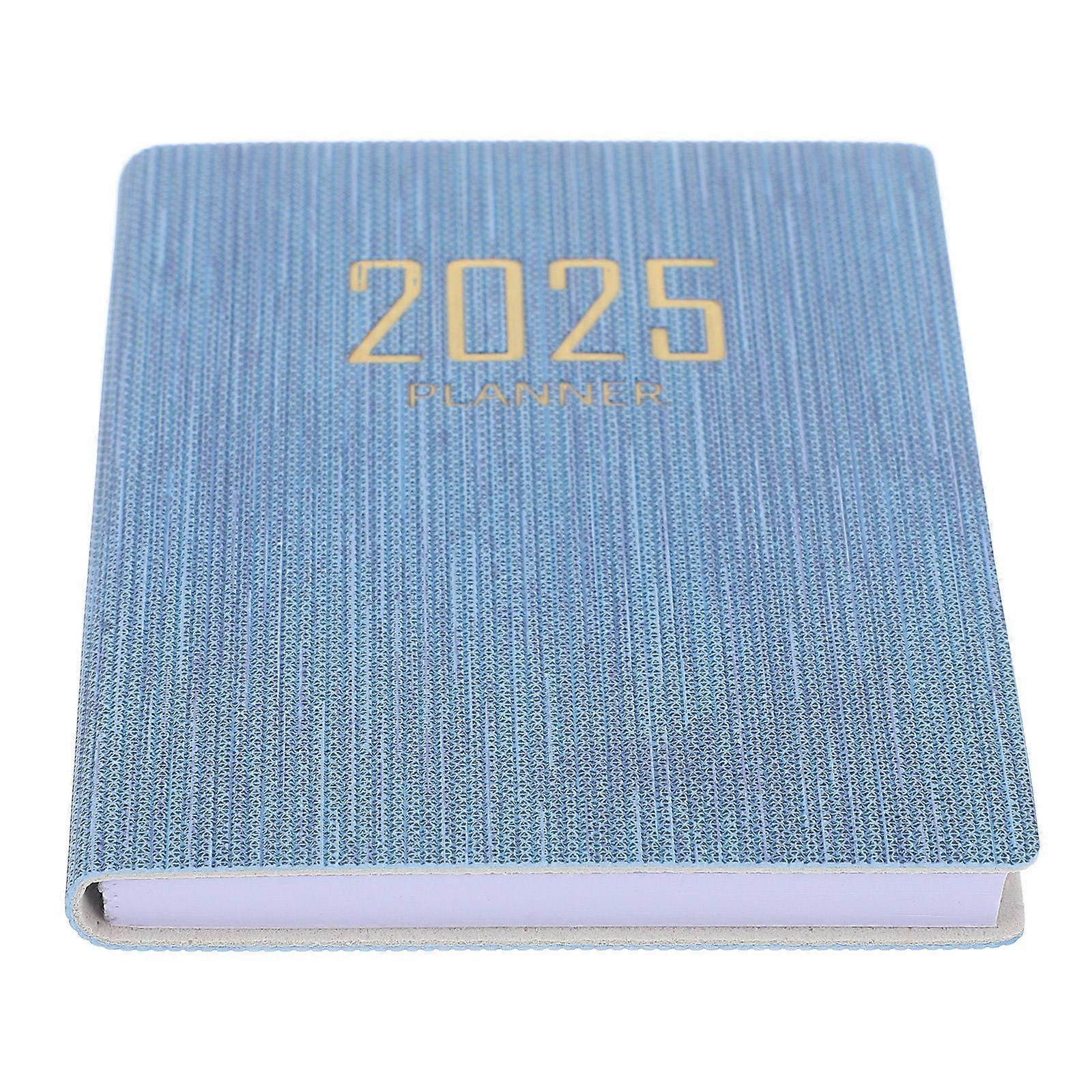 Stylish Denim Blue Portable Daily Planner Notepad for Work, Travel, Teaching and Task Scheduling – Office Agenda Notebook