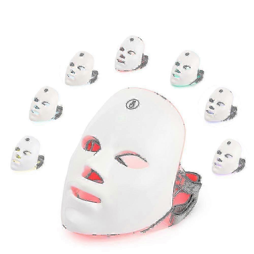 Hudforyngelse Foton Maske | Led Ansigtsmaske Lysterapi Rødblåt lys Anti-aging rynke Acne Fjernelse Spa Ansigtsbehandling Hjem Hudpleje Maske