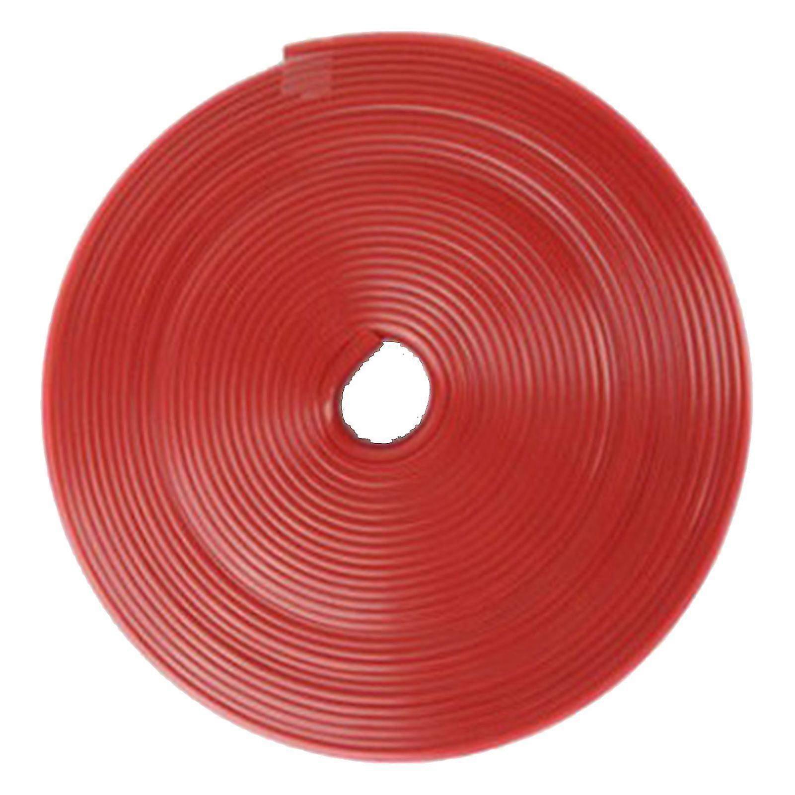 Red 8-Meter Long Simple Wheel Trim Protector Strips Suitable for Automobiles