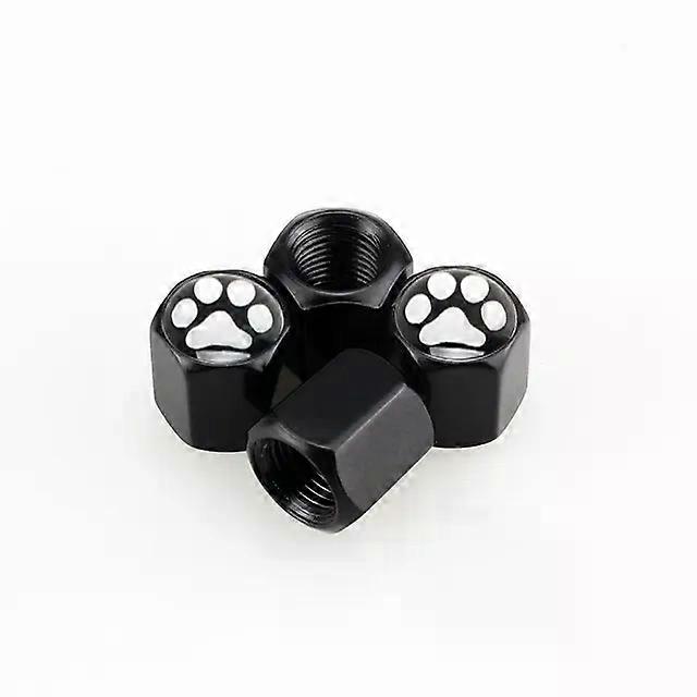 4PCS Tire Cap Valve Caps Car Accessories Modified Tire Core Cover Trim Black Silver Metal Suitable for BMW M shry
