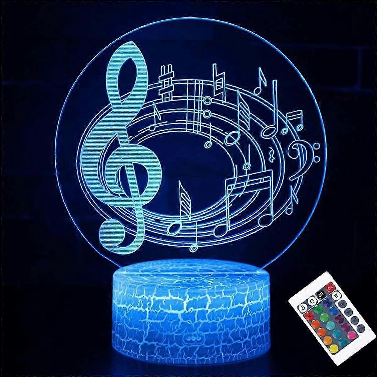 Nachtlicht für Kinder, 3D-Visualisierung 7 Farben + 16 Farben ändern optische Täuschung Led Touch Sensor Lampe Fernbedienung Atmosphäre Lampe für Zuhause Dcor