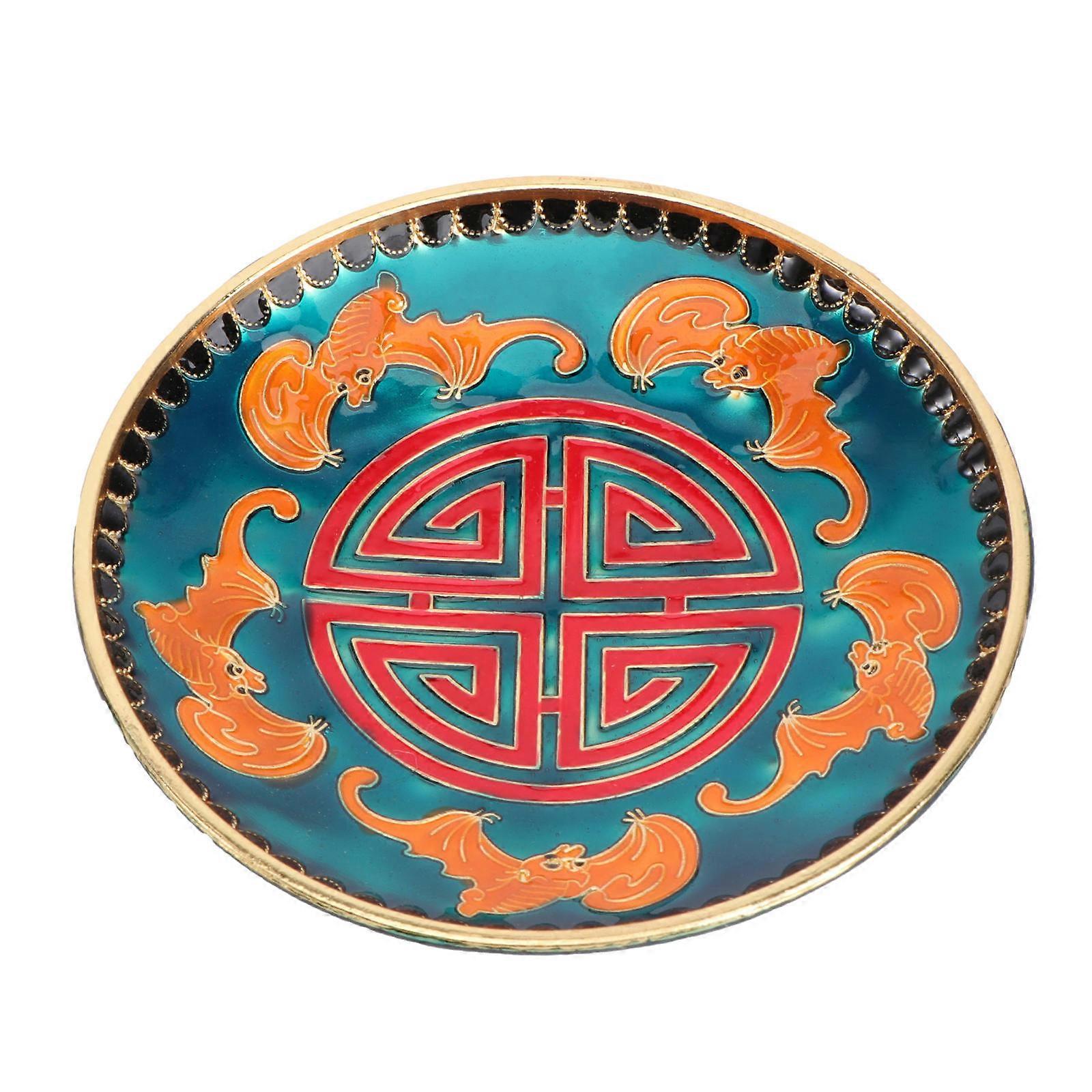 Plate Coasters Cup Placemat Orange 10x10cm Non-Slip Metal Coaster 1Set