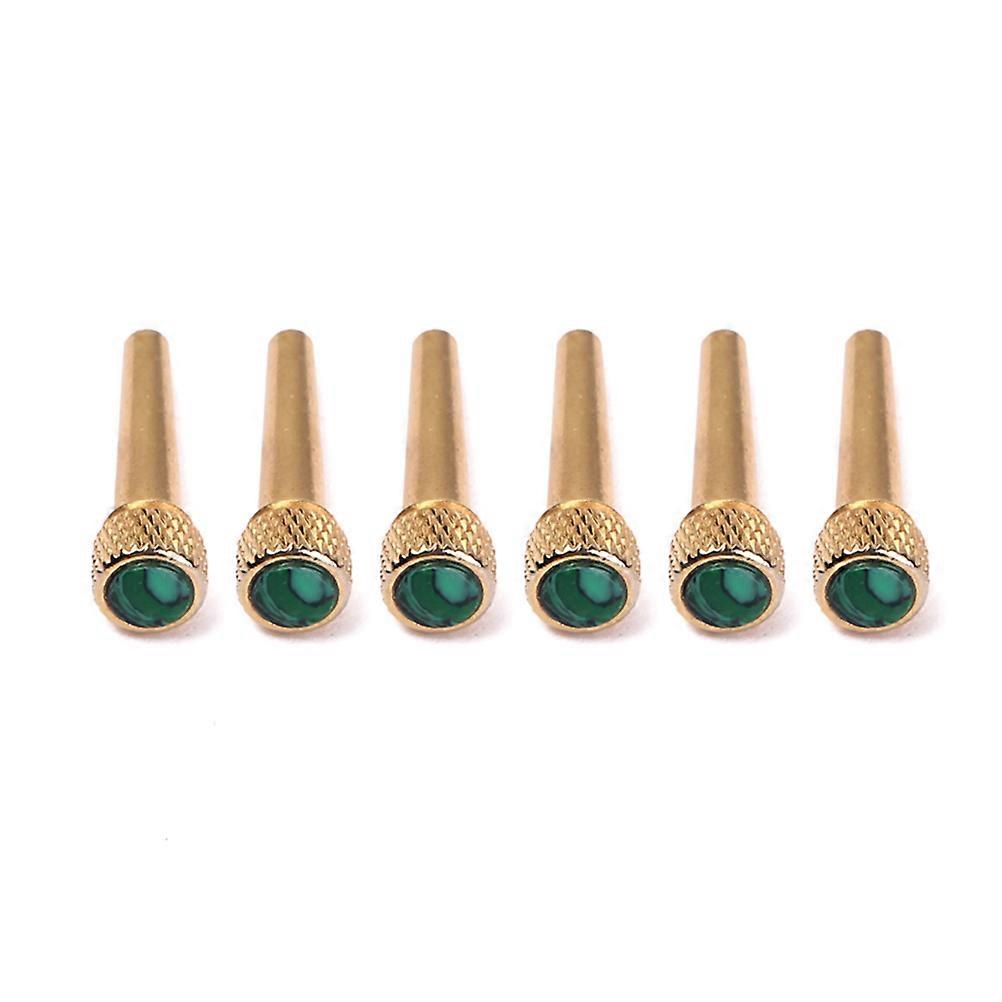 Guitar Replacement Parts Inlaid Abalone Reinforcement Brass Material 6Pcs