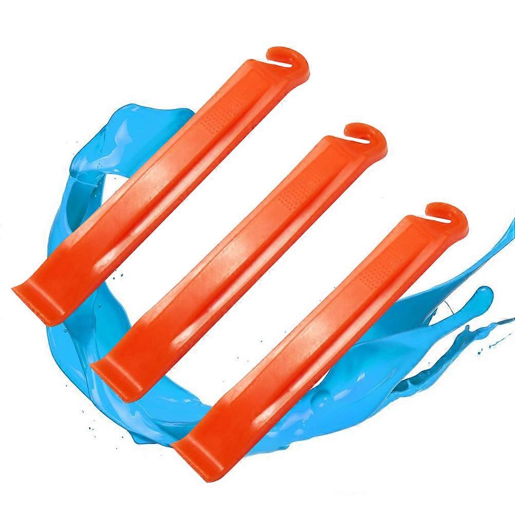 Bike Tire Crowbar Tire Disassembly Tools Ergonomically Shaped 11.00 Cm Length Orange 3Pcs
