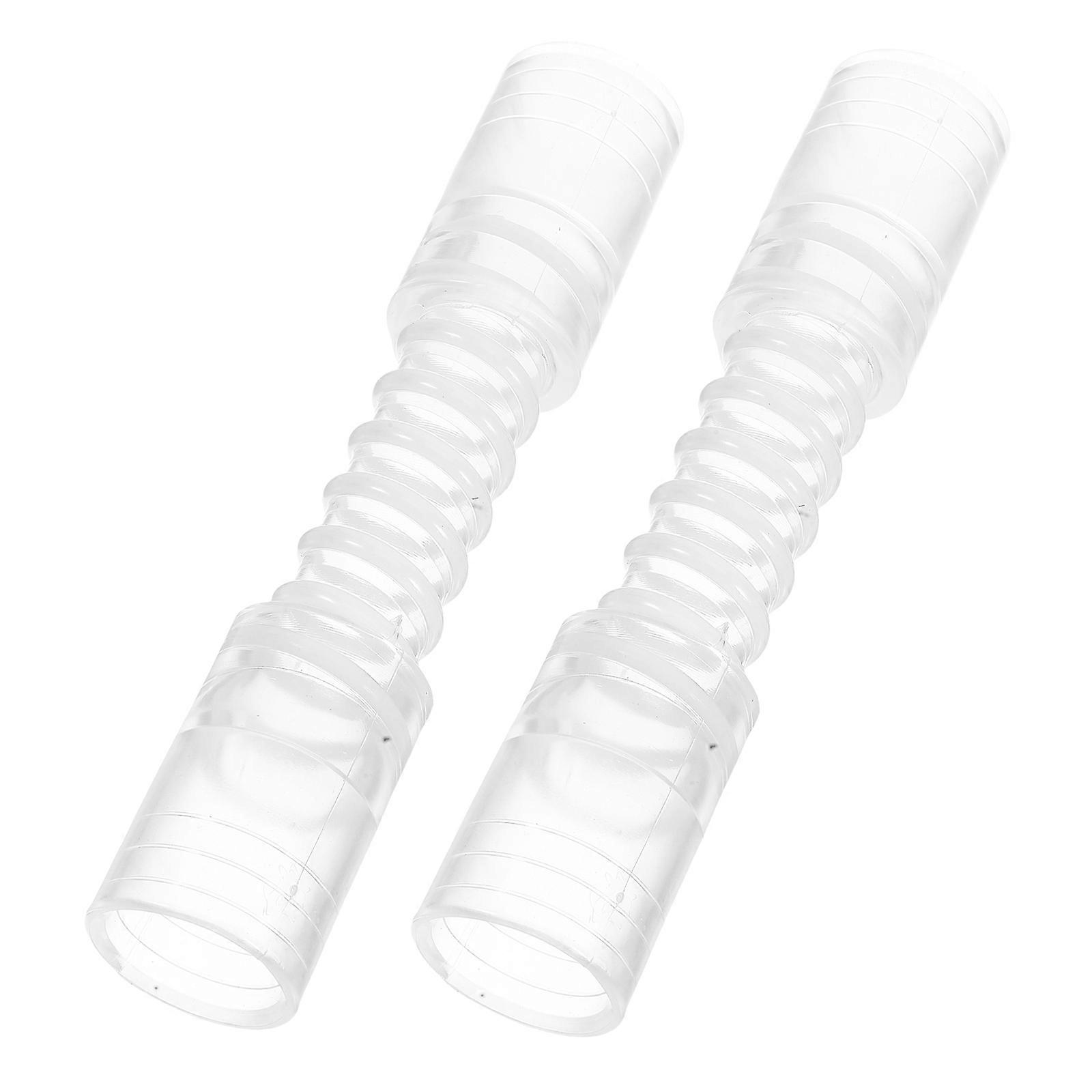 Air Conditioner Drain Hose for Washing Machine 25mm Hole Diameter Clear PVC 2Pcs