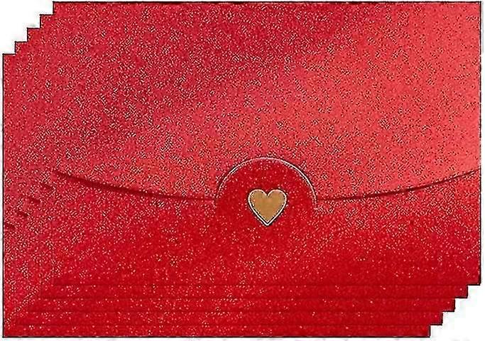 50 Pieces Mini Gift Card Envelopes, Red Mini Envelope