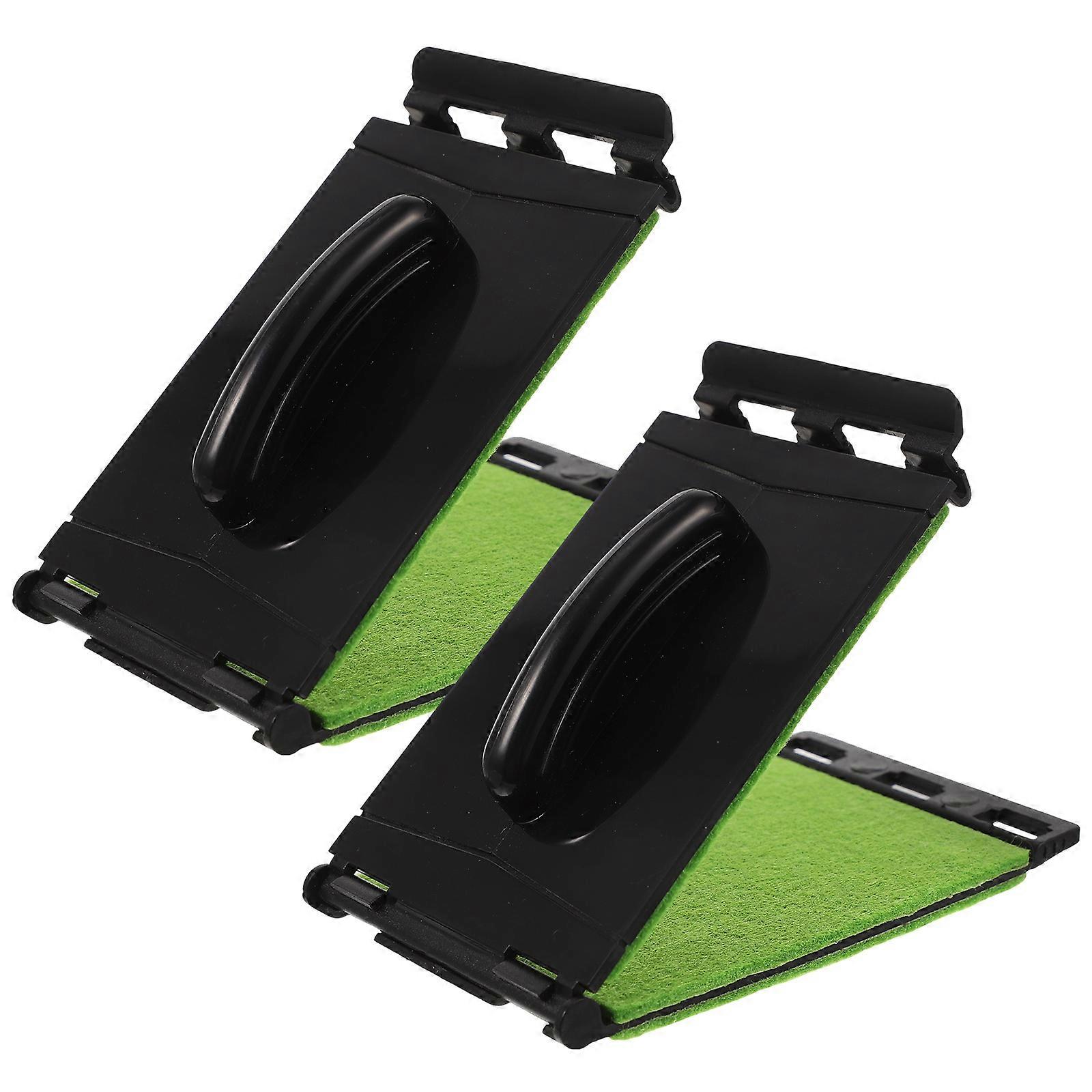 String Instrument Cleaner Guitar Fretboard Cleaning Tool Ergonomic Handle Plastic 11x6 55cm Rust Removal 2Set