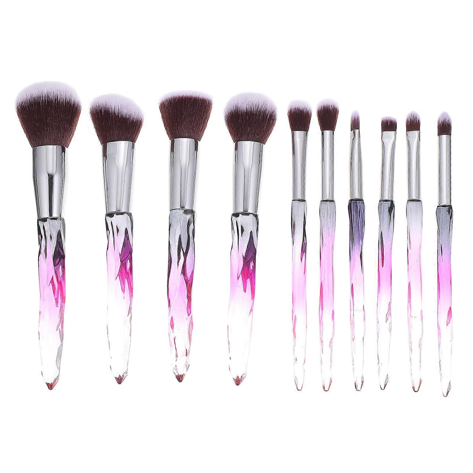 10pcs Cosmetic Fiber Makeup Set for Foundation Eyeliner and Blush