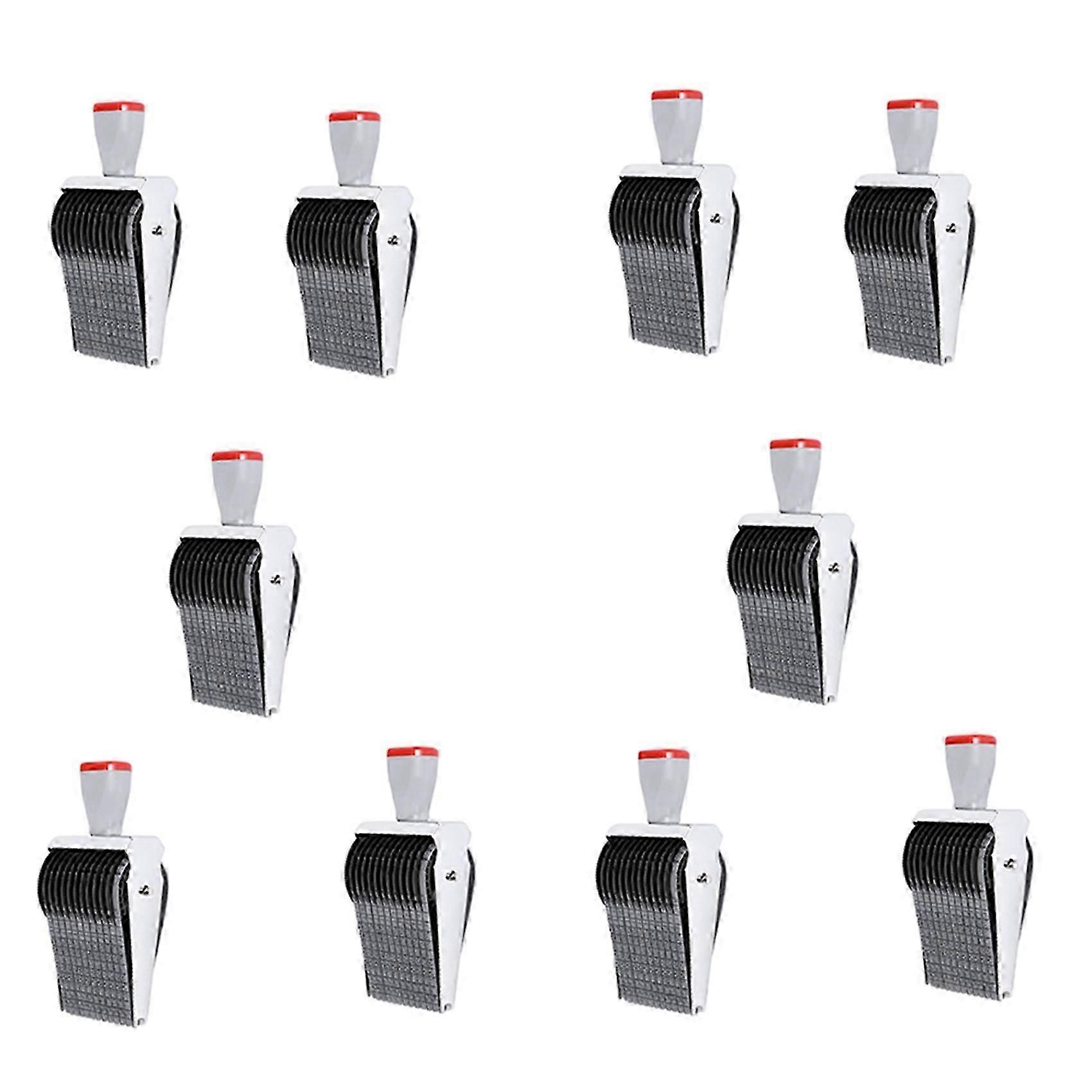 10X Multipurpose 12 Digit Alphabet Rolling Rubber Stamp English Letter Number Emboss DIY Scrapbooki