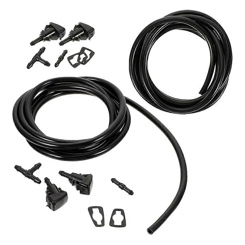 Windshield Washer Tubing Windshield Wiper Fluid Hose Windshield Cleaning Automotive Windshield 200.00X0.68X0.68CM Rubber 2Pcs