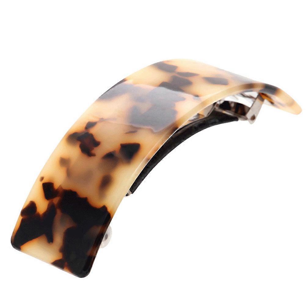 Ponytail Clips Acetate Plate Hair Barrettes Spring Design for Daily Life Assorted Color 6Pcs