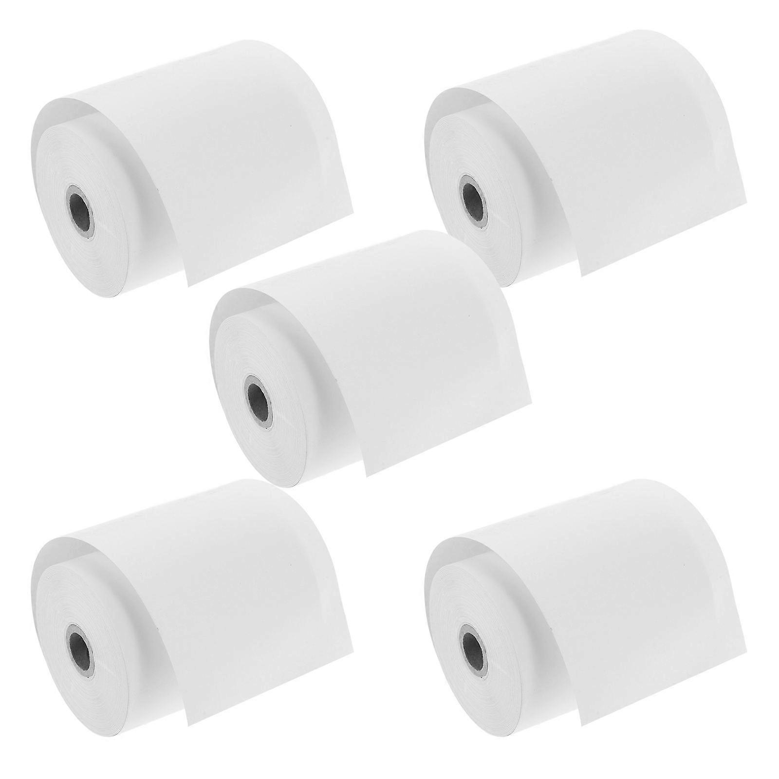 5 Rolls Thermal Paper for Receipt Printers Compatible with POS Systems High Performance Reliable Printing Solution