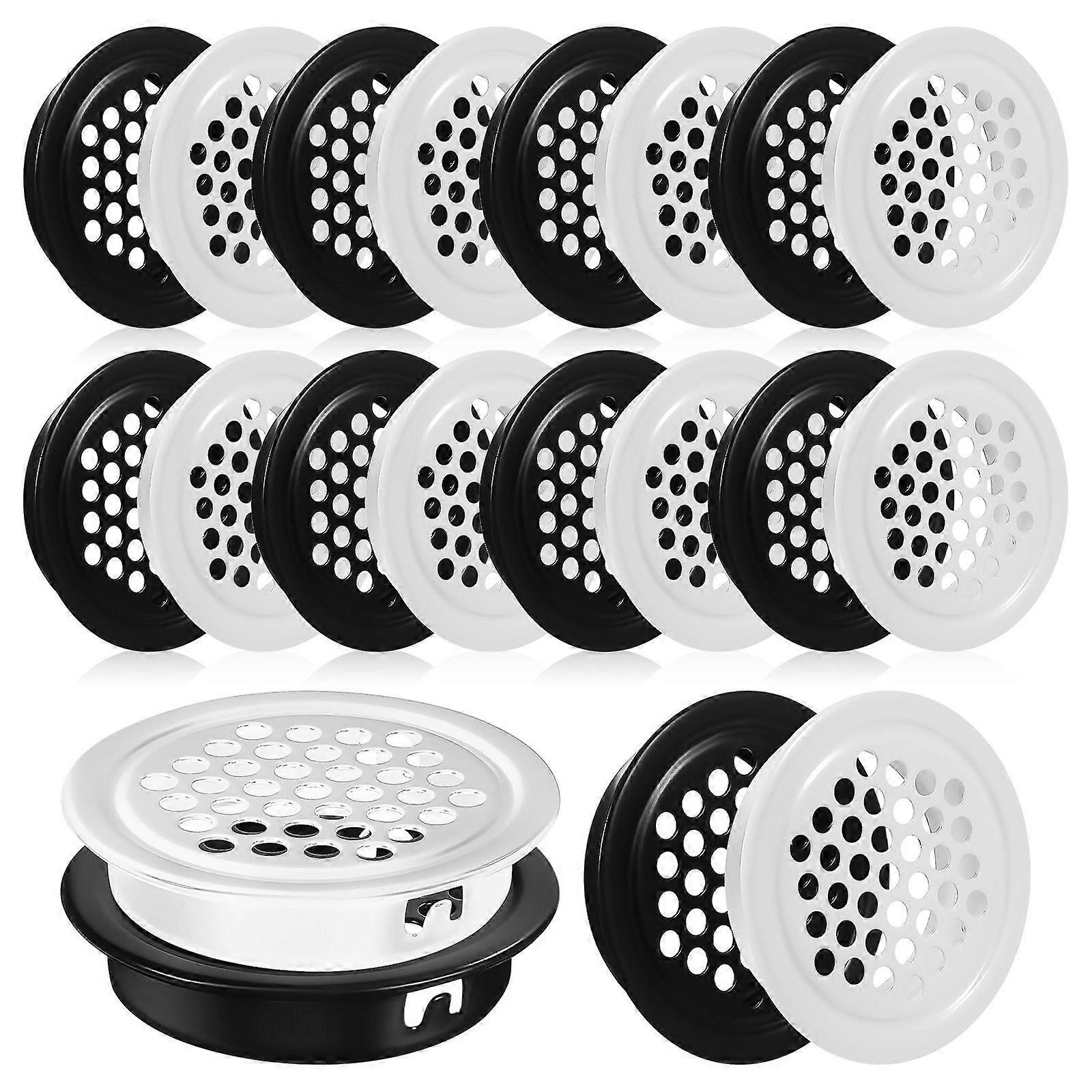 Circular Soffit Vent Cover Air Vent Round Vents For Home Floor Furniture Ventilation 24Pcs