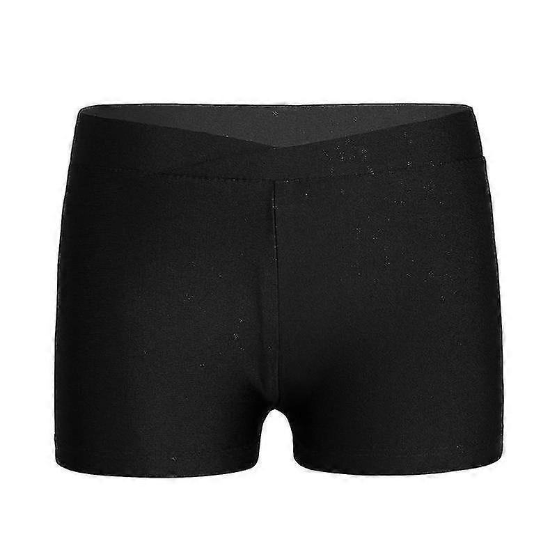 スポーツと体操用のキッズ V フロント ウエストバンド ショーツ