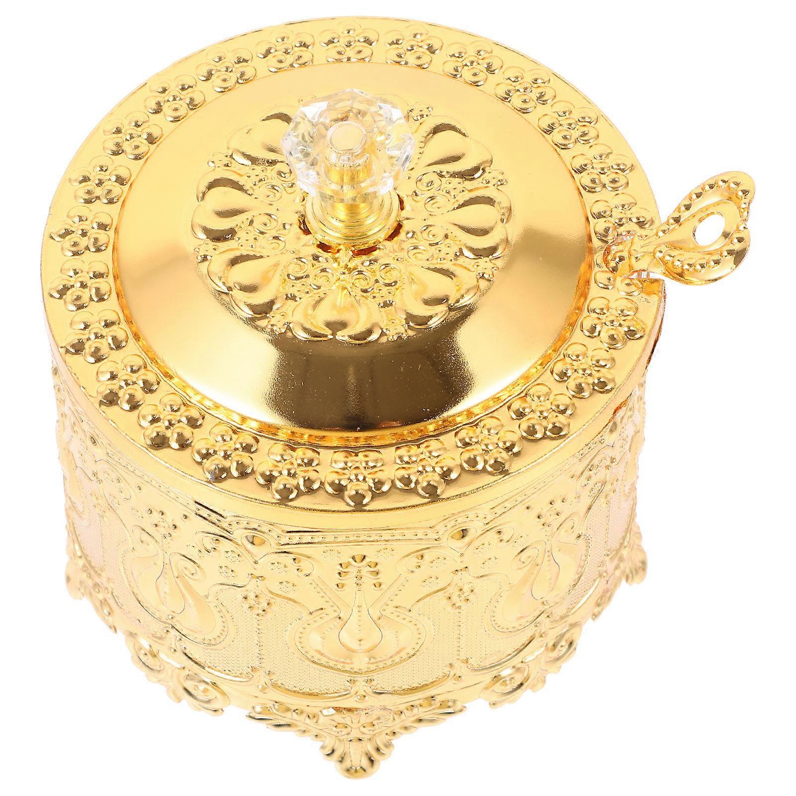 Candy Storage Jar with Lid European Style Home Use Kitchenware Glass 1Set