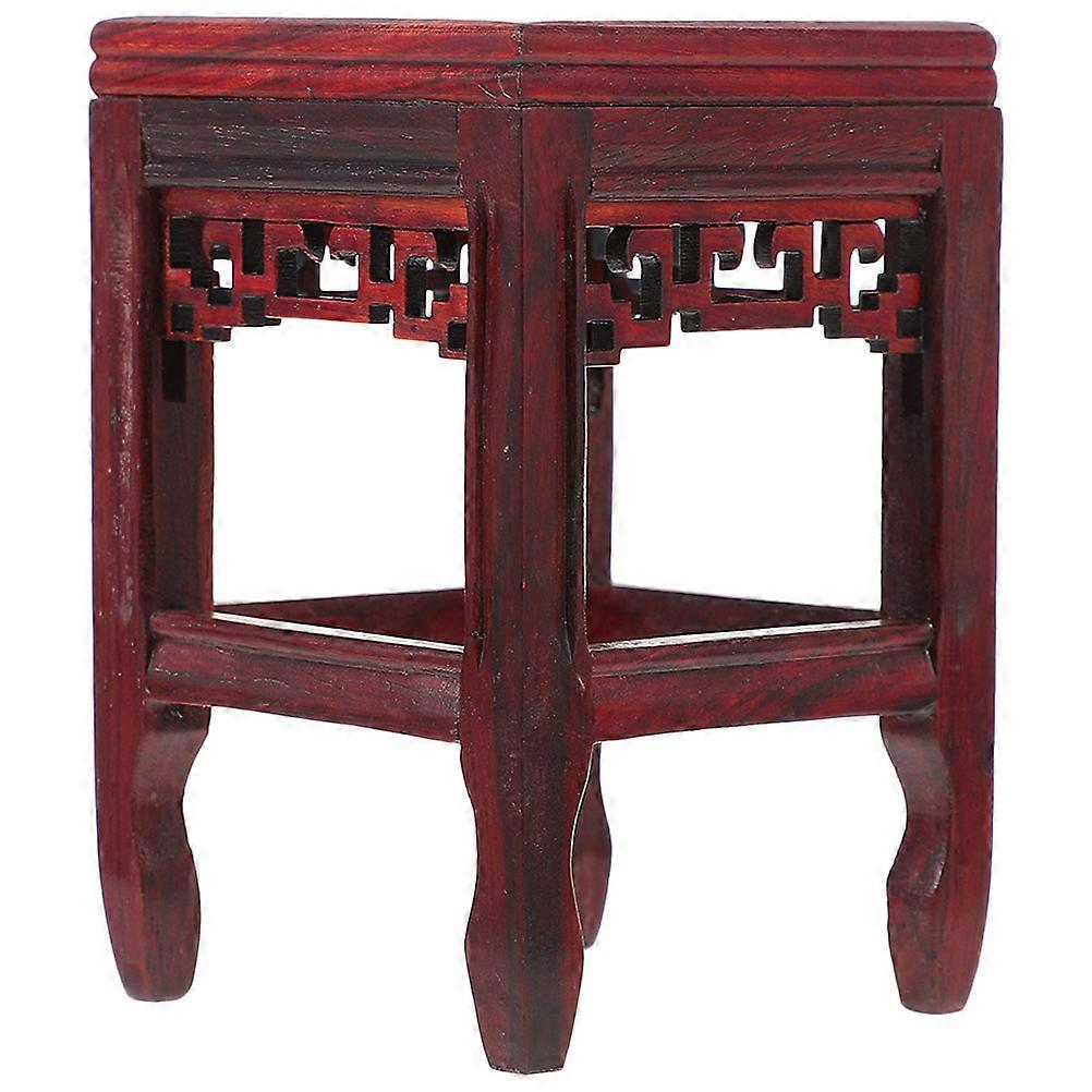 Wood Flower Pot Base Planter Rack Bonsai Display Wood 16.80X10.60X10.60CM Practical 3Pcs