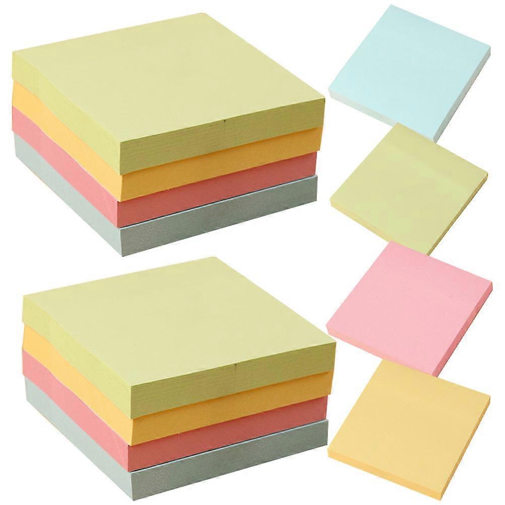 Self Adhesive Portable Note Pads for Office, Home, and School – Simple Design Sticky Memo Stickers for Walls, Desks, and Reminders