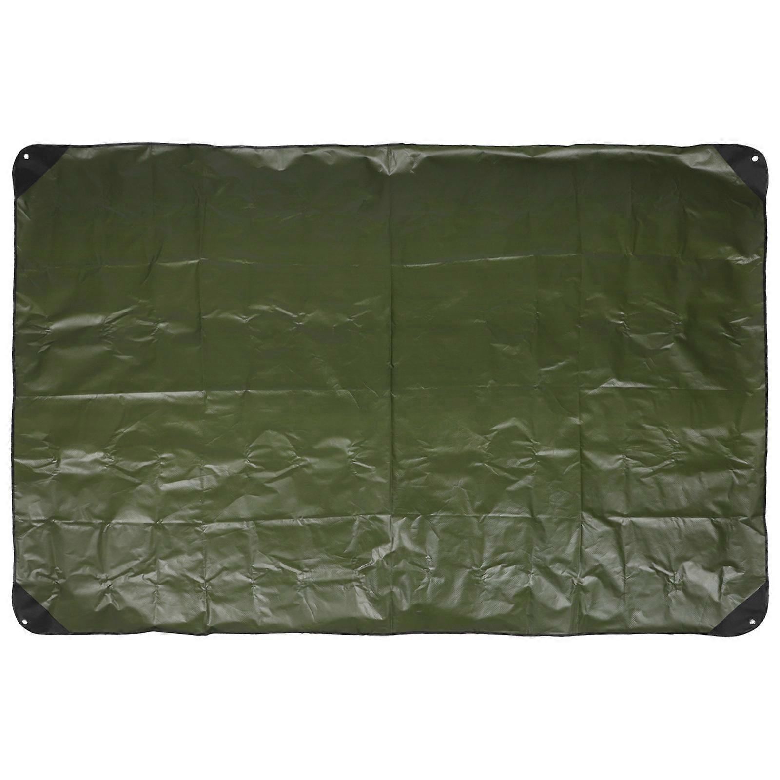 Emergency Thermal Blanket for Camping Survival, Lightweight Windproof Mat for Outdoor Picnic Use, Green