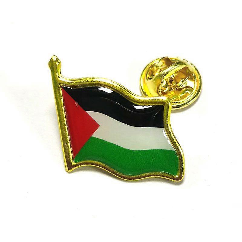 1pcs Metal Palestinian Flag Pins