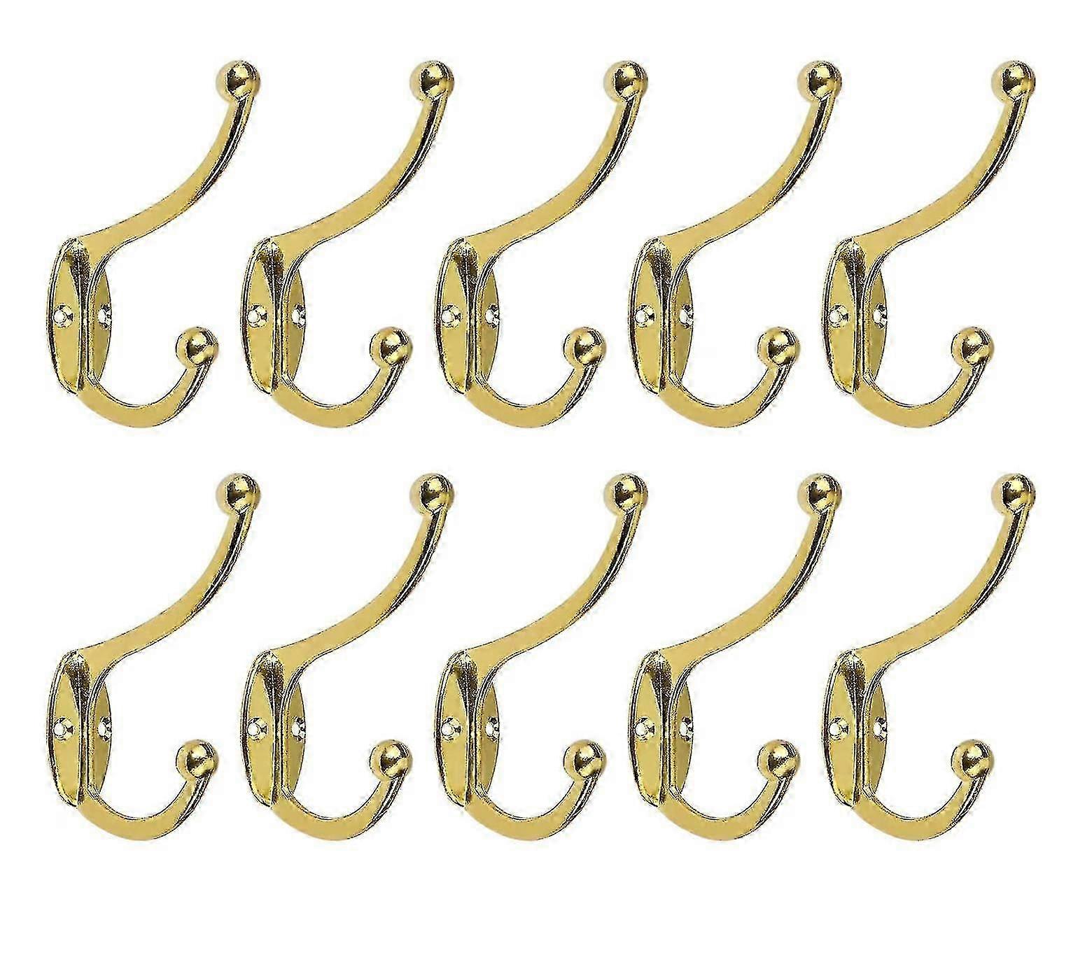 رف معطف مثبت على الحائط عتيق عتيق شديد التحمل مناسب لمساحات مختلفة بما في ذلك الباب والحمام وغرفة النوم والمطبخ (10 قطع)