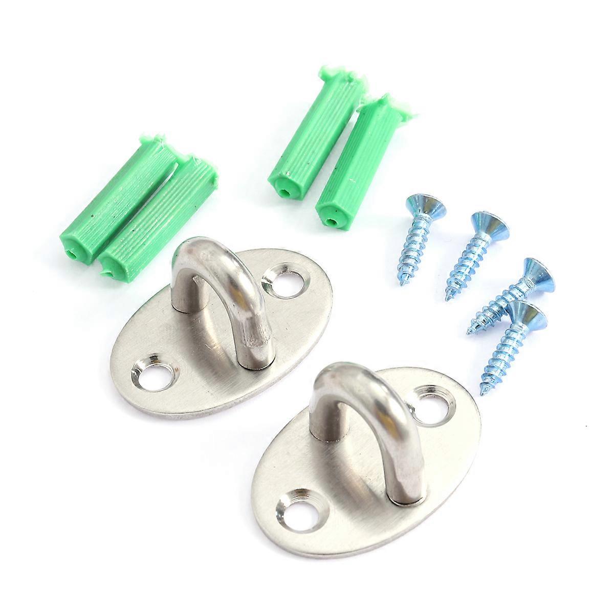 Ceiling Mount Hook U Shaped Stainless Steel for Hanging Balloons Small Silver 2Pcs