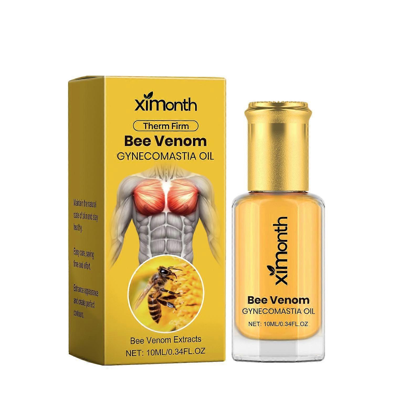 Men Thermo Bee-venom Gynecomastia Tightening Oil Natural Ingredients Chest Massage Oil Present For Men