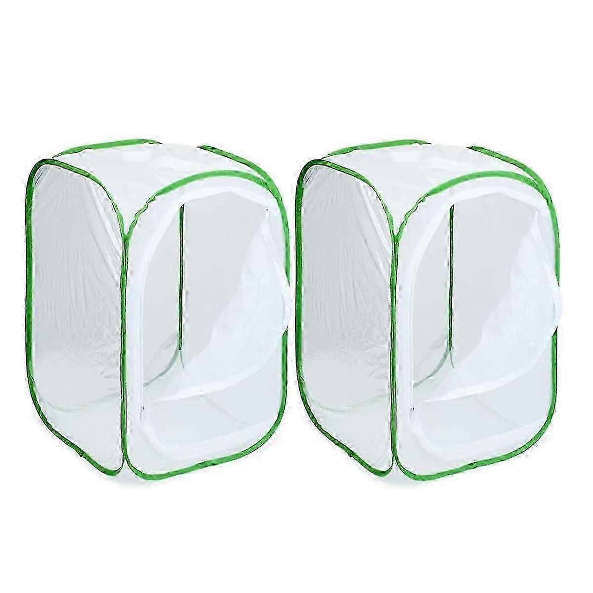 2er-Pack Insekten- und Schmetterlings-Habitat-Käfig-Terrarien-Pop-up-Gehege