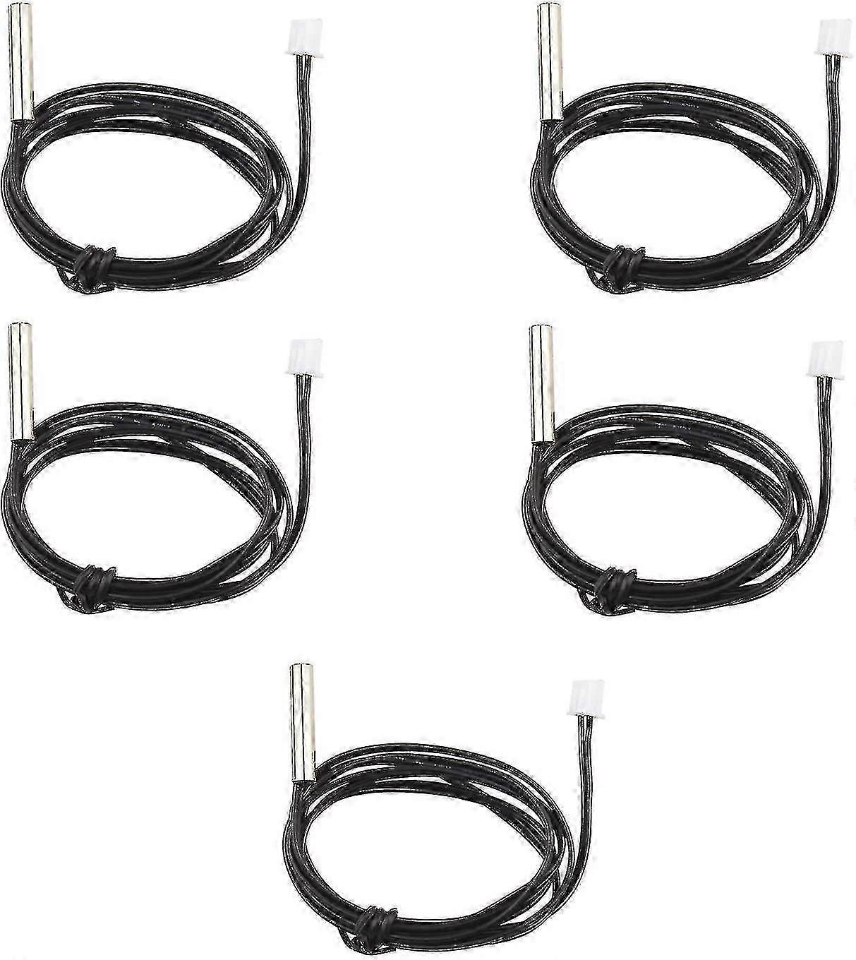 5 Pack Waterproof 10k 1% 3950 Thermistor Temperature Sensor Probe-Good
