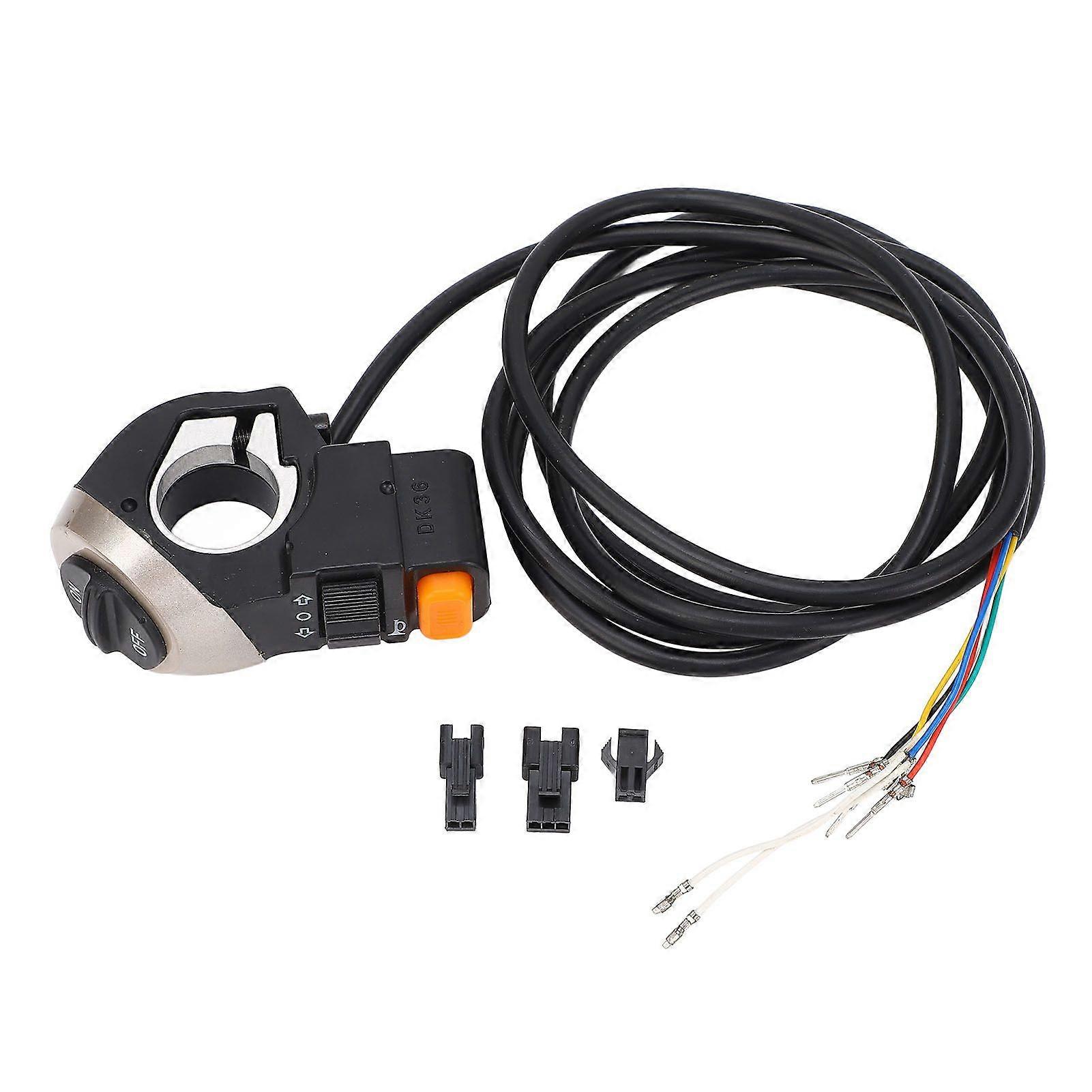 Electric Scooter Power Switch Assembly Turn Signal Horn Handlebar Control Switch with 63 Inch Cable for M4 10 Inch Folding Electric ScooterYMQX)