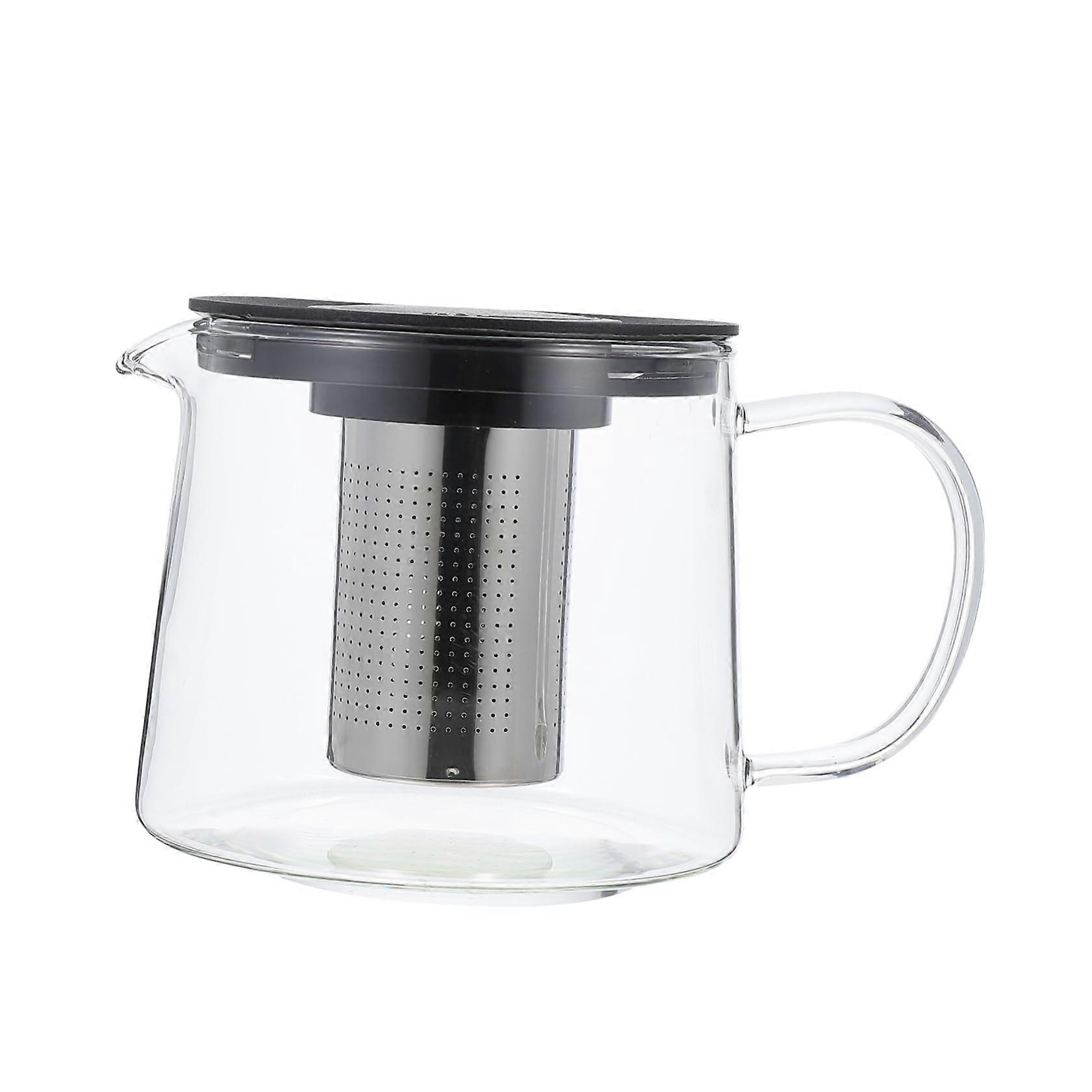 Animal Tea Infuser Kettle Glass Teapot With Tea Strainer, Rustproof, Catch Lid