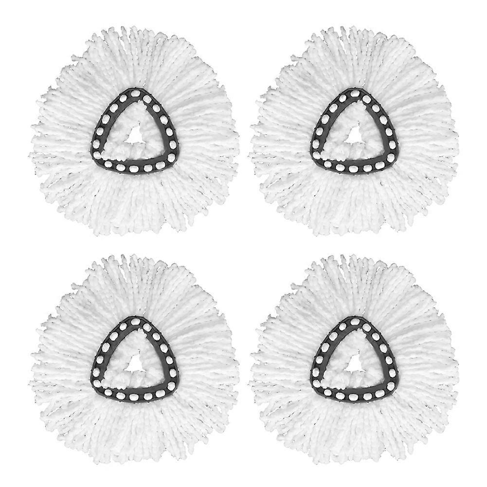Triangular Fiber Mop Cloth Mopping Head Replacement Accessories Fit for O Cedar (4pcs)