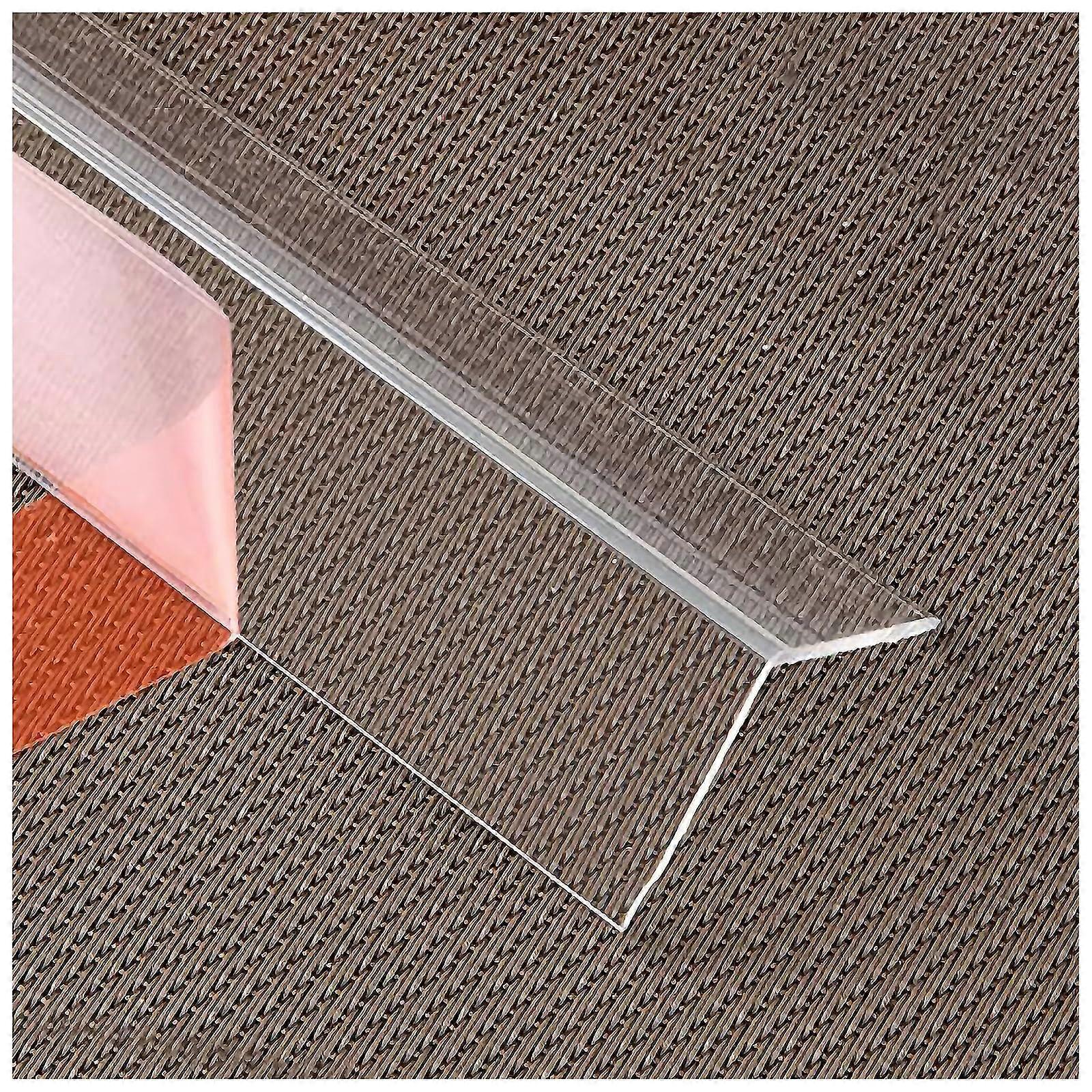 Threshold strips, floor transition strips, clear corner guards, lengths 80/100/120/150 cm, faux furniture safety bumper molding (4 cm width)