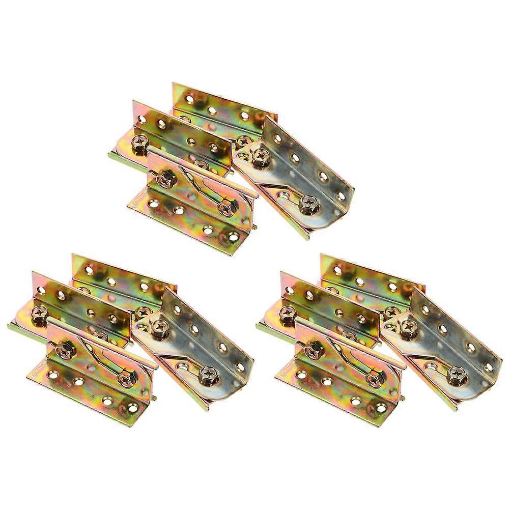 Invisible Bed Frame Fittings Non-Mortise Hardware Enhanced Durability Bed Rail Bracket For Homeowners 12Pcs