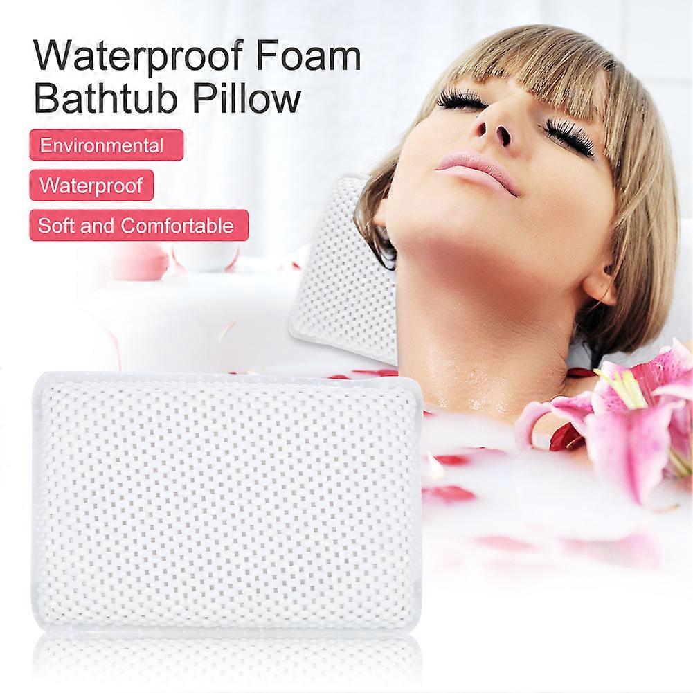 PVC Bath Pillow for Neck Back Support Foam Inner Stuff Padding Bathtub Headrest