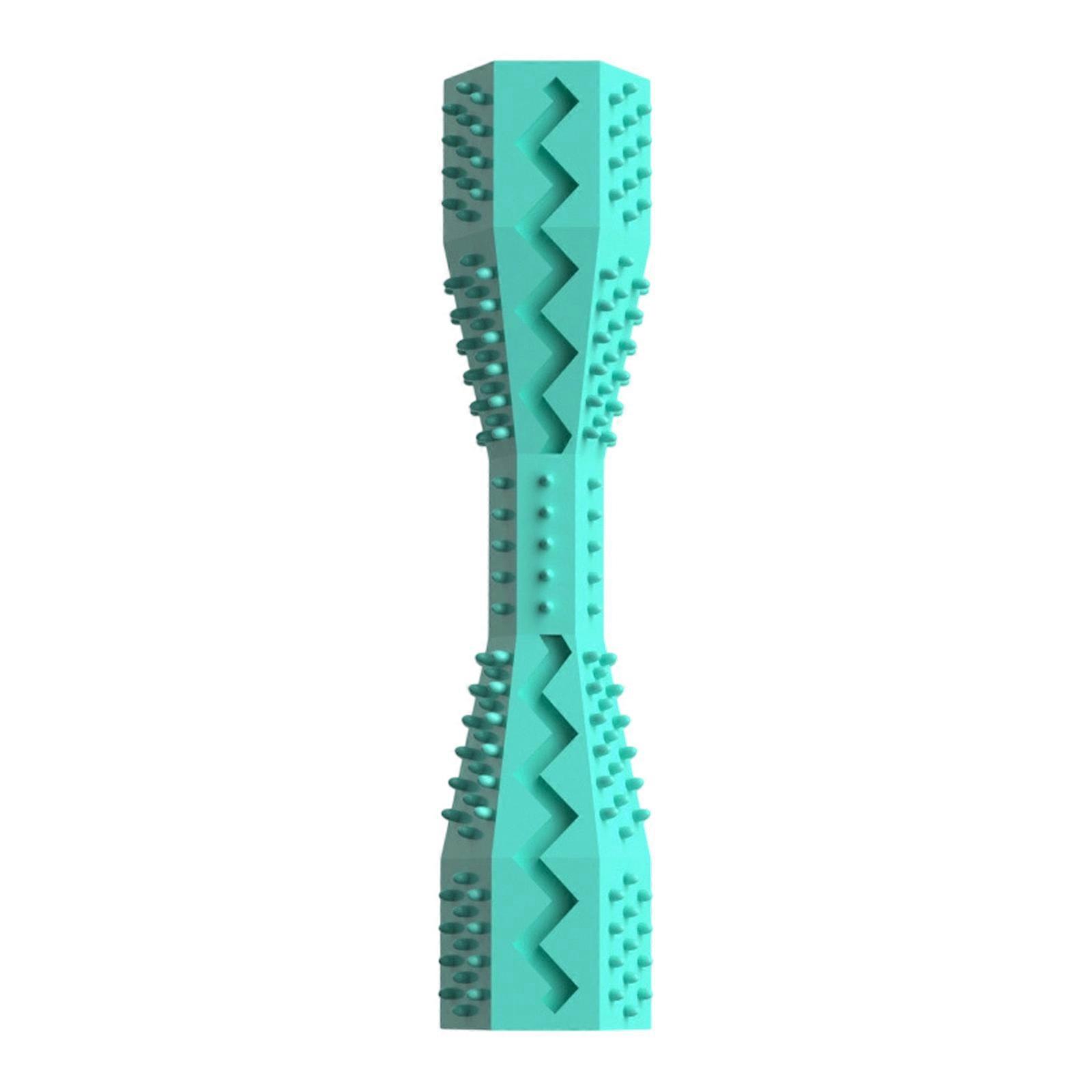Dog Chew Toy Durable Rubber For Aggressive Chewers Promotes Dental Health Interactive Pet Teeth Cleaning Toy Pet Enrichment Peacock Blue