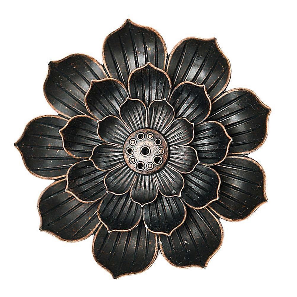 Traditional Lotus Censer Fragrance Scented Diffuser Home Decor Yoga Room Pure Copper Craftsmanship Unique Flower Coil Burner 1Pc
