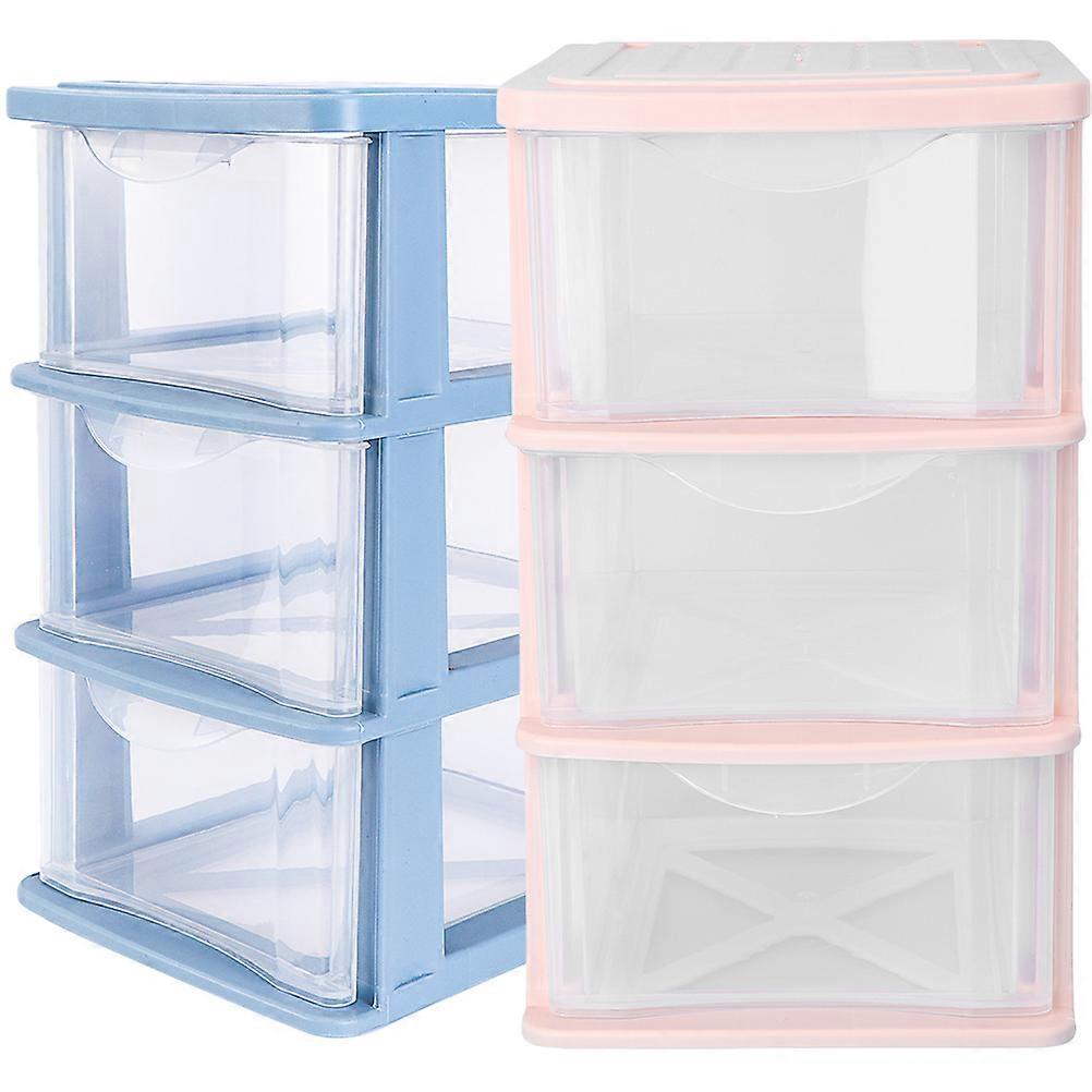 Desktop Drawer Organizer Three-Layer Storage Boxes for 2Pcs