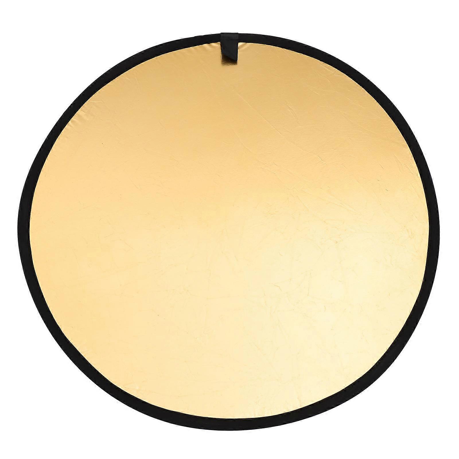 Light Reflector Board Food and Graphic Photography Golden Color Round Shape Collapsible 1Pack
