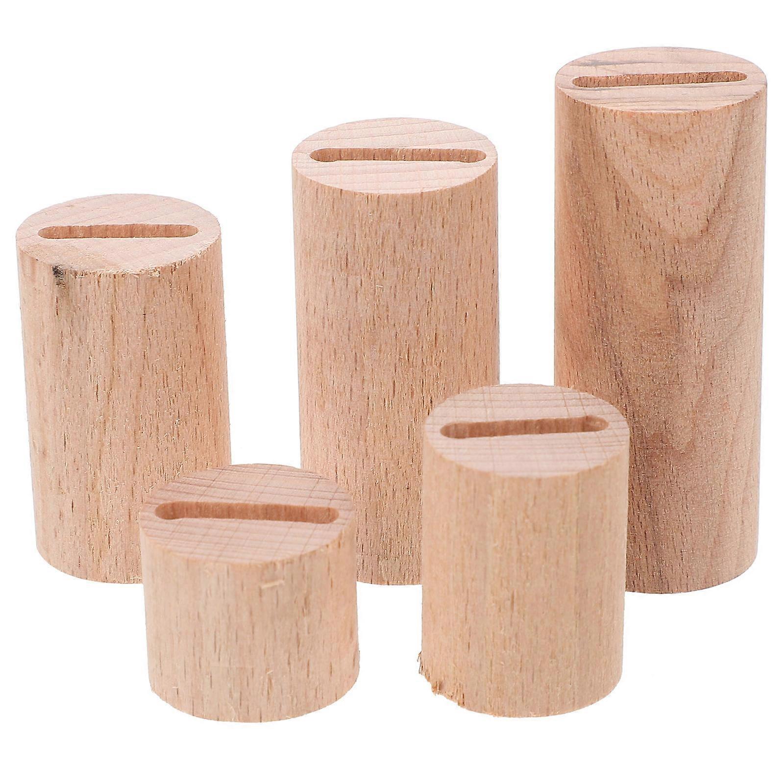 Ring Shelf Display Wood Jewelry Showcase Stable Placement 5Set