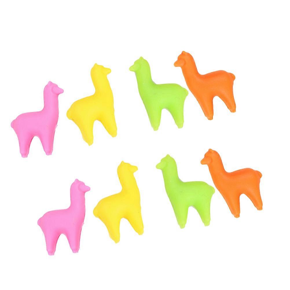 Alpaca Design Wine Glass Marker Creative Cup Identifier for Parties in Assorted Color 8 Pieces