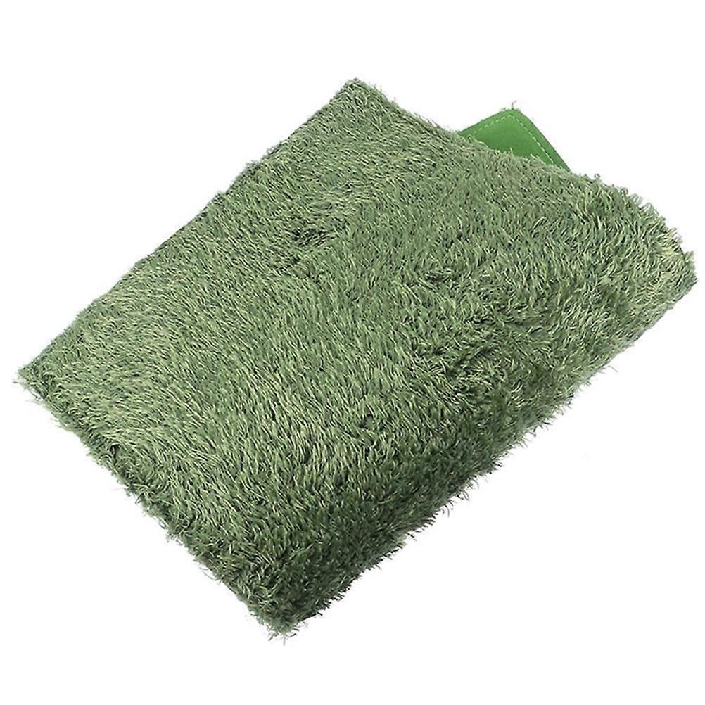 Crawl Carpet for Reptiles, Artificial Lawn Cushion Bedding for Snakes, Turtles, and Lizards, Washable Reusable Terrarium Decor with Moisture Retention